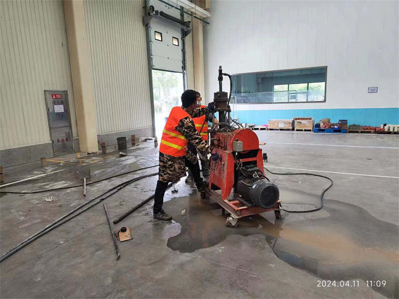 息县厂房地面下沉塌陷注浆加固施工